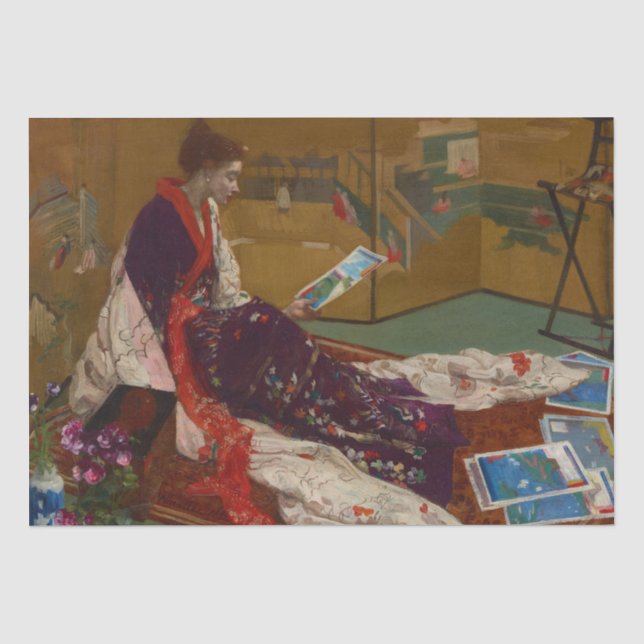 James Whistler - Caprice in Lila und Gold Seidenpapier (Vorderseite)