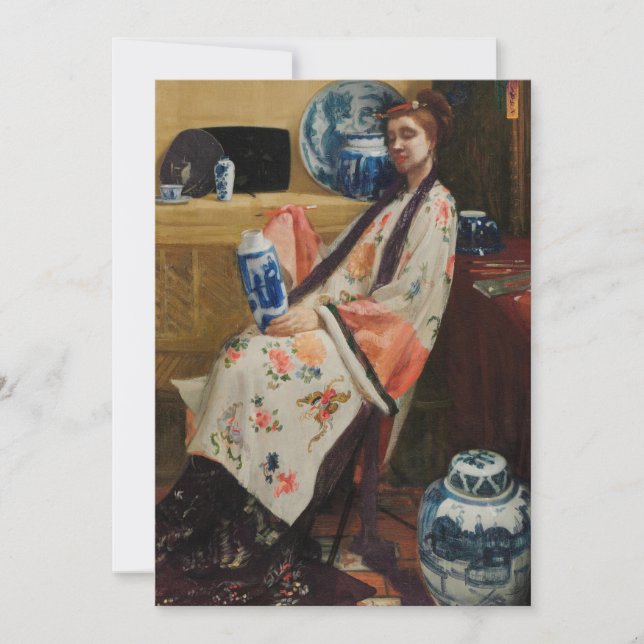 James Whistler - Der Lange Leizen der sechs Marken Dankeskarte (Vorderseite)