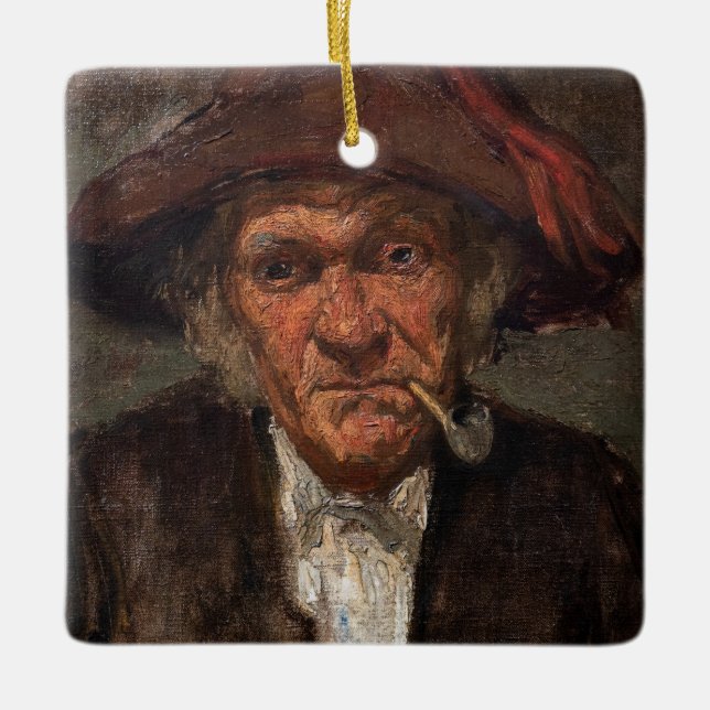 James Whistler - Man raucht ein Stück Keramikornament (Vorderseite)