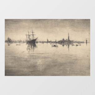 James Whistler - Nocturne aus Venedig Fensteraufkleber