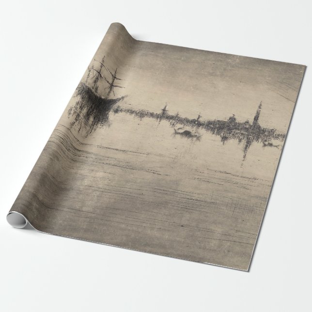 James Whistler - Nocturne aus Venedig Geschenkpapier (Ungerollt)