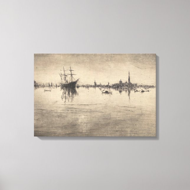 James Whistler - Nocturne aus Venedig Leinwanddruck (Vorderseite)