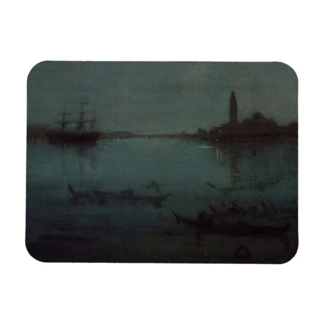 James Whistler - Nocturne: Die Lagune, Venedig Magnet (Horizontal)