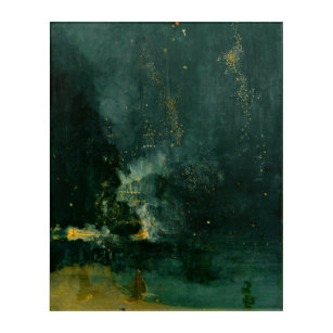 James Whistler - Nocturne in Black and Gold Acryl Wandkunst