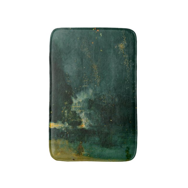 James Whistler - Nocturne in Black and Gold Badematte (Vorderseite Vertikal)