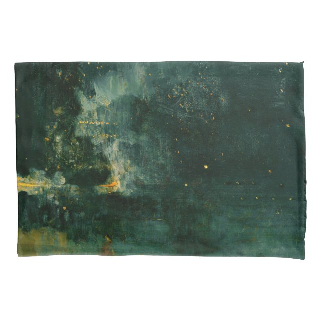 James Whistler - Nocturne in Black and Gold Kissenbezug (Vorderseite)