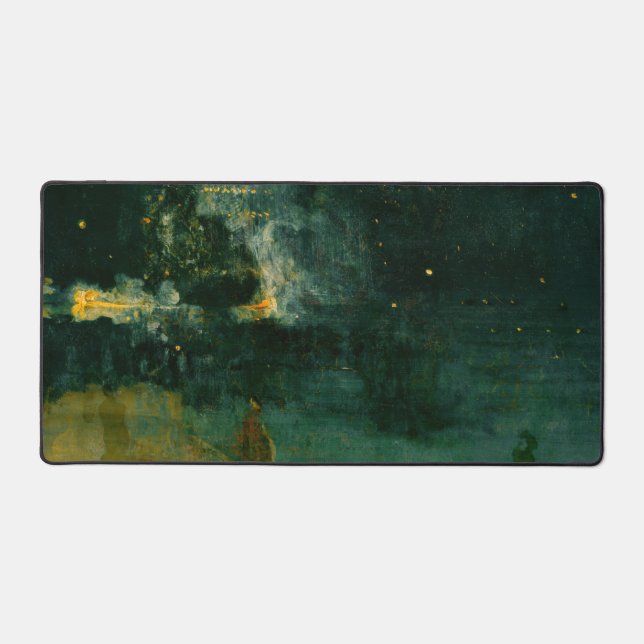 James Whistler - Nocturne in Black and Gold Schreibtischunterlage (Vorderseite)