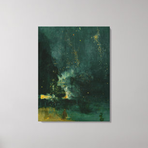 James Whistler - Nocturne in Schwarz und Gold Leinwanddruck