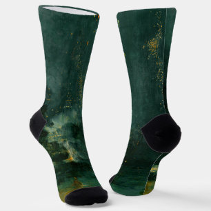 James Whistler - Nocturne in Schwarz und Gold Socken