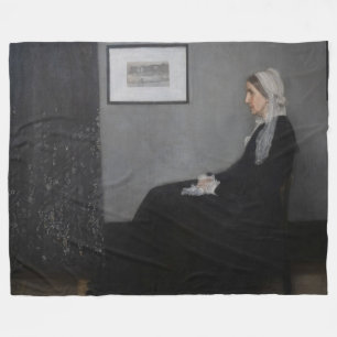 James Whistler - Portrait der Mutter des Künstlers Fleecedecke
