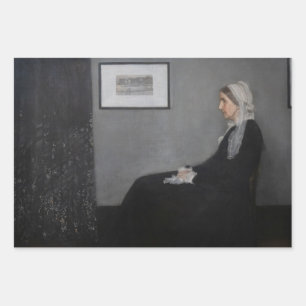 James Whistler - Portrait der Mutter des Künstlers Geschenkpapier Set