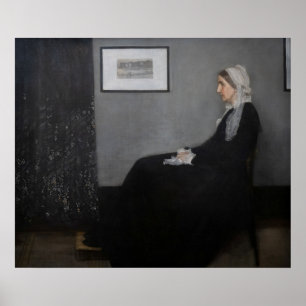 James Whistler - Portrait der Mutter des Künstlers Poster
