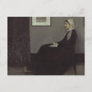 James Whistler - Portrait der Mutter des Künstlers Postkarte