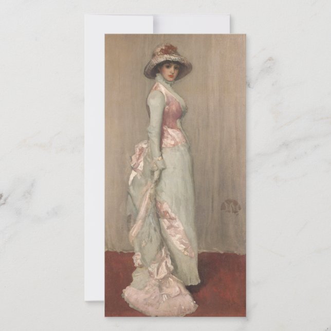 James Whistler - Portrait von Lady Meux Dankeskarte (Vorderseite)