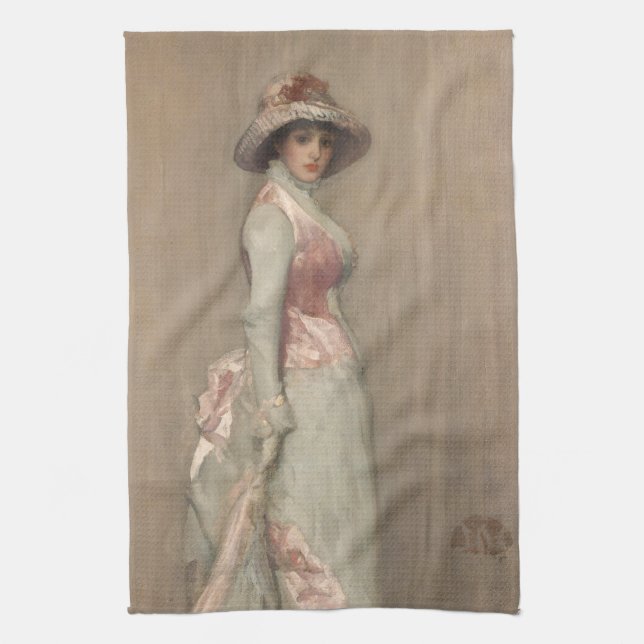 James Whistler - Portrait von Lady Meux Geschirrtuch (Vertikal)