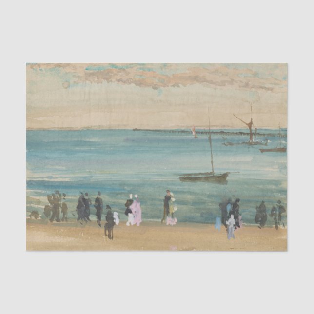James Whistler - Southend Pier Seidenpapier (Vorderseite)
