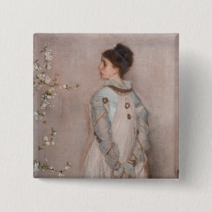 James Whistler - Symphonie in Fleischfarbe und Ros Button