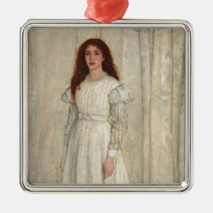 James Whistler - Symphonie in Weiß Nr. 1 Ornament Aus Metall