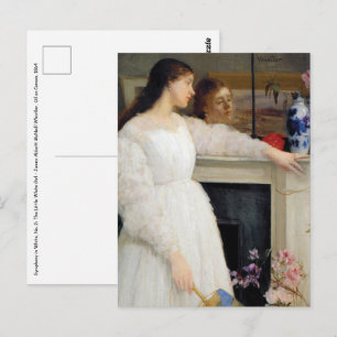James Whistler - Symphonie in Weiß Nr. 2 Postkarte