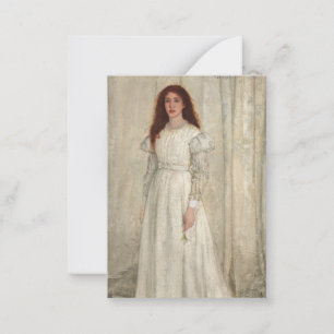 James Whistler - Symphony in White No. 1 Mitteilungskarte