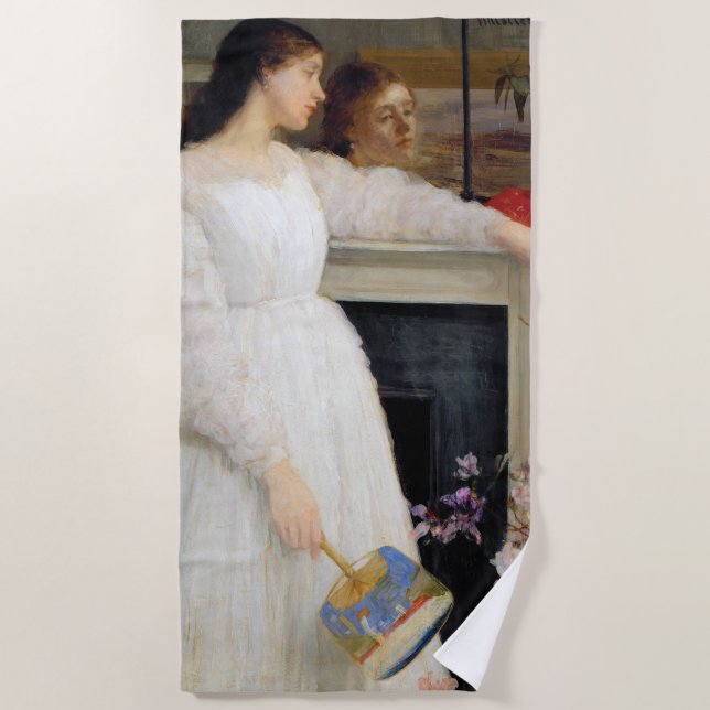 James Whistler - Symphony in White No. 2 Strandtuch (Vorderseite)