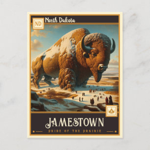 Jamestown, North Dakota   VINTAG Postkarte