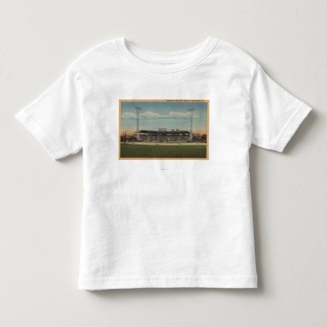 Jamestown, NY - städtisches Baseball-Stadion Kleinkind T-shirt (Vorderseite)
