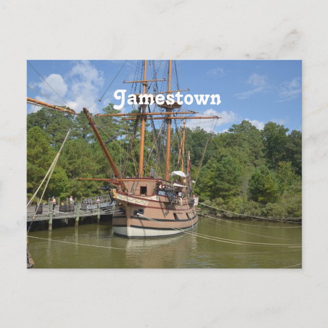 Jamestown Postkarte (Vorderseite)