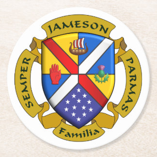 JamFam Coster Runder Pappuntersetzer