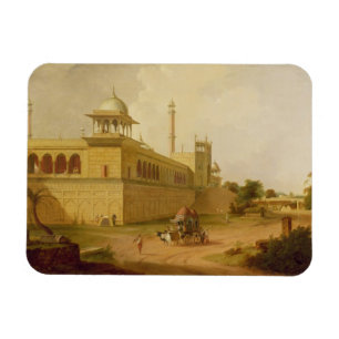 Jami Masjid, Delhi, 1811 (Öl auf Leinwand) Magnet