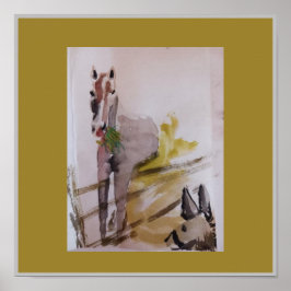 Jamie Baby Racehorse mare meets Penelope Poster