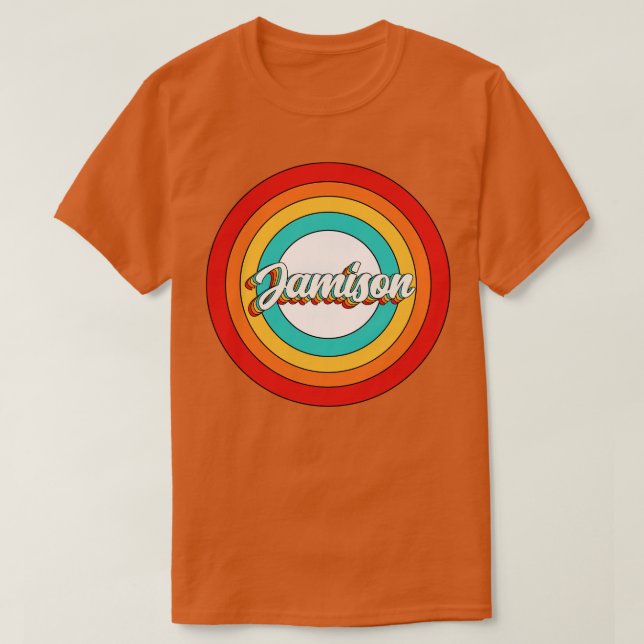 Jamison Name Shirt Vintag Jamison Circle (Design vorne)