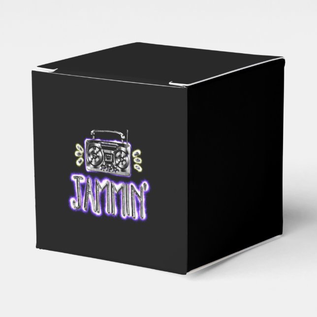 Jammin' mit Boombox Geschenkschachtel (Vorderseite)