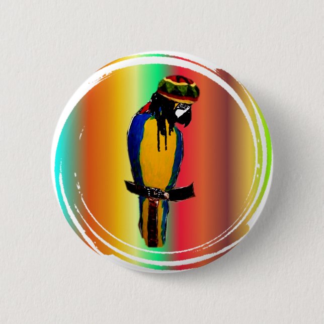 JAMMIN PARROT BUTTON (Vorderseite)