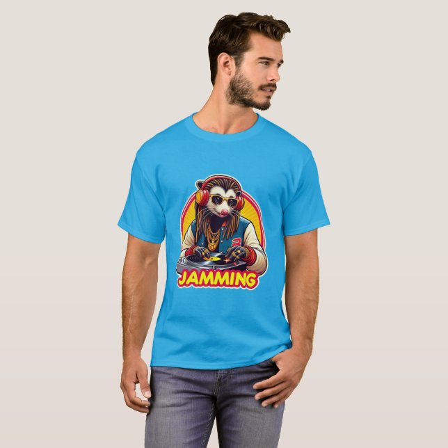 JAMMING-OPOSSUM DJ 3 T-Shirt (Vorne ganz)