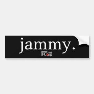 Jammy - britischer Jargon Autoaufkleber