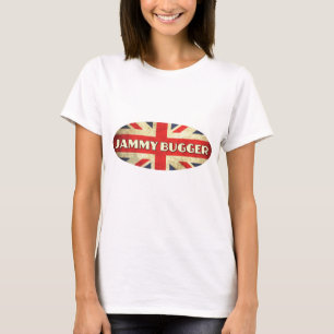 Jammy bummeln Sie auf Gewerkschafts-Jack-Flagge T-Shirt