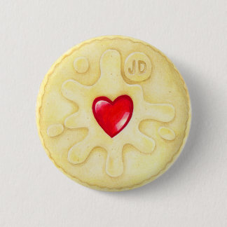 Jammy Dodger-Keks-Illustrations-Abzeichen Button