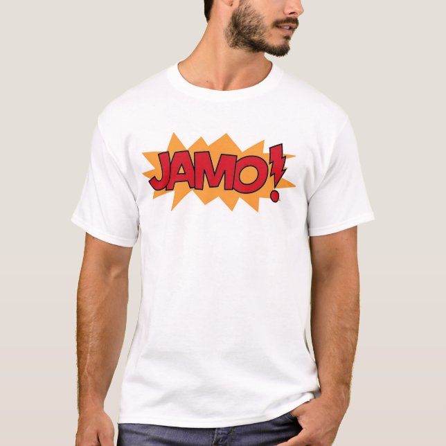 Jamo! Rot und Orange T-Shirt (Vorderseite)