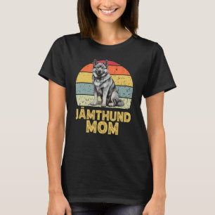 Jämthund Swedish Elkhound Dog Mama Retro Niedlich T-Shirt