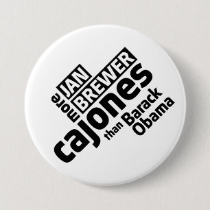 Jan.-Brauer mehr Cajones als Barack Obama Button