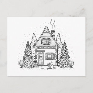 Jan Cottage Feiertagspostkarte