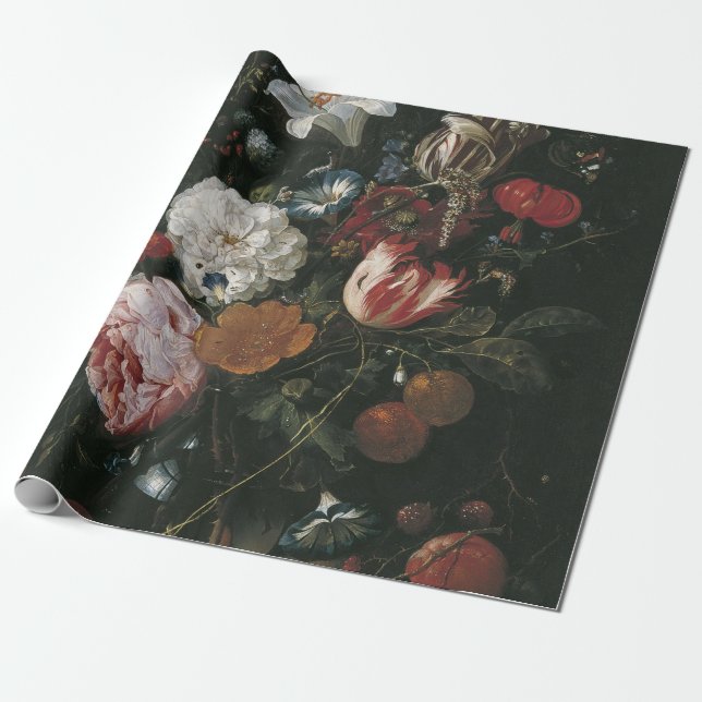 Jan Davidsz de Heem - Blume in einer Glasvase Geschenkpapier (Ungerollt)