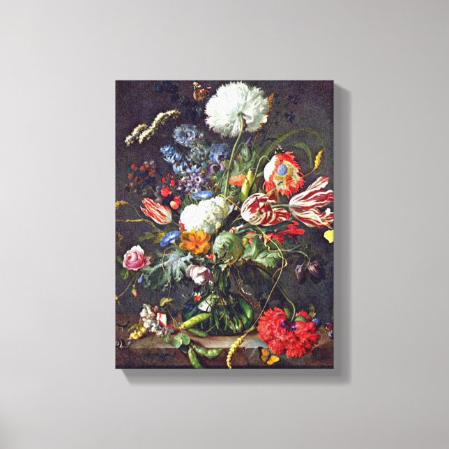 Jan Davidsz de Heem - Blume vase Leinwanddruck (Vorderseite)