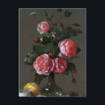 Jan Davidsz de Heem, Floral Still Life Postkarte<br><div class="desc">Jan Davidsz de Heem,  Floral Still Life</div>