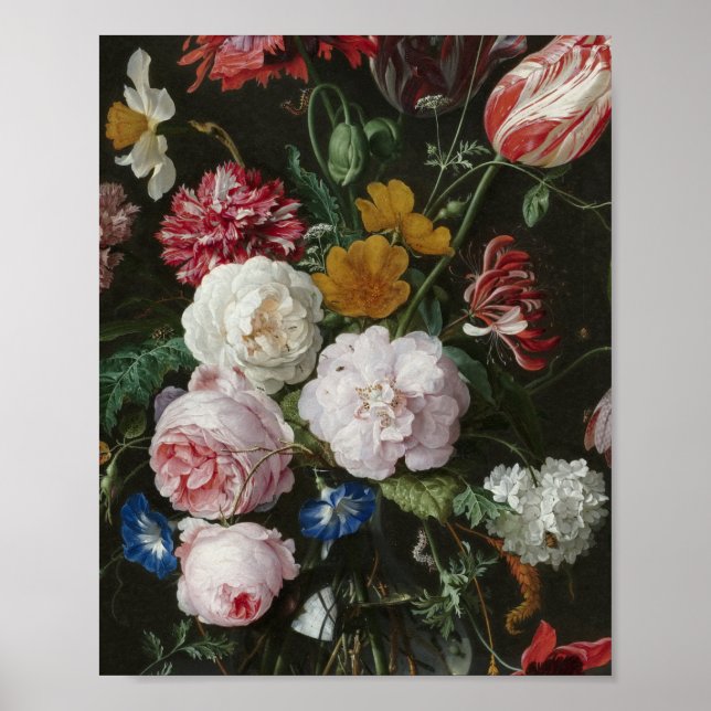 Jan Davidsz. De Heem - Stillleben mit Blume Poster (Vorne)