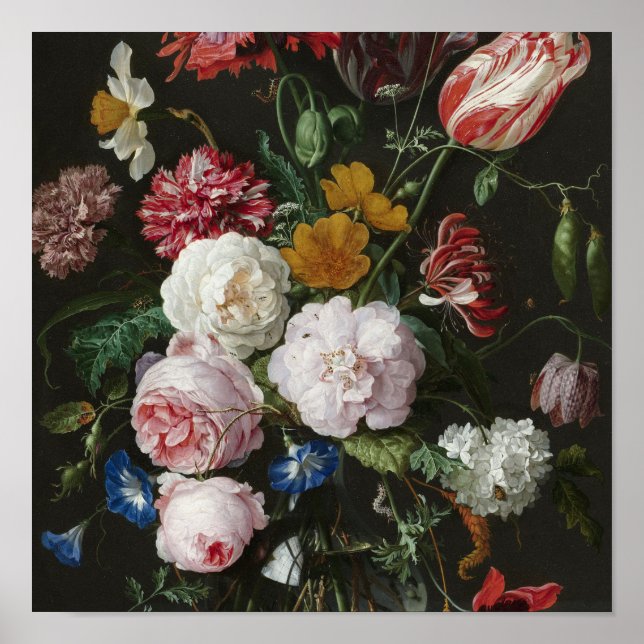 Jan Davidsz. De Heem - Stillleben mit Blume Poster (Vorne)