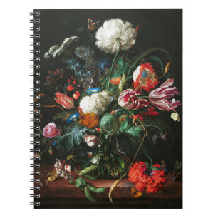 Jan Davidsz de Heem, Vase of Blume, 1660 Notizblock