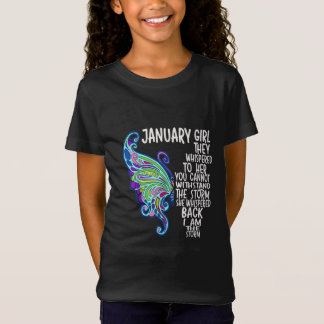 Jan Girl Sie flüstert zurück Ich bin Storm Butterf T-Shirt