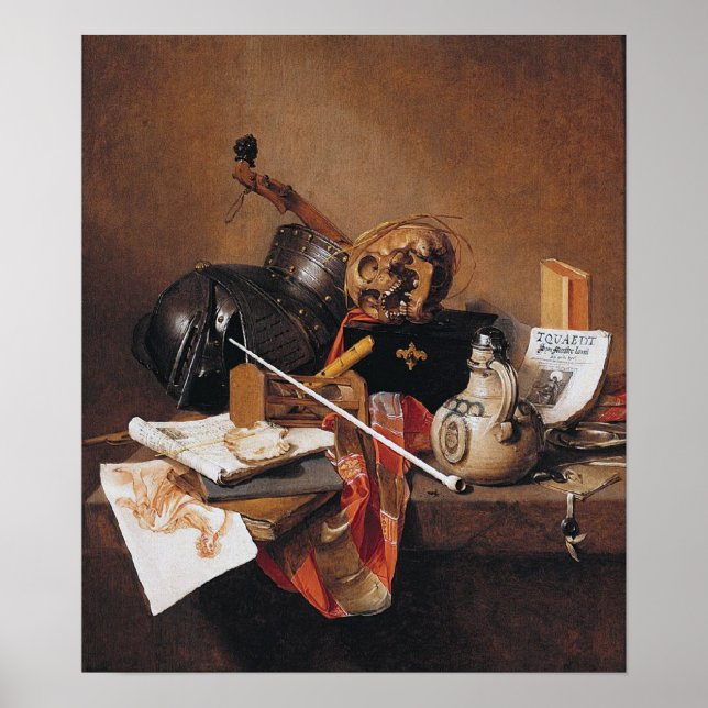 Jan Jansz-Vanitas Still Life-PRINT Poster (Vorne)